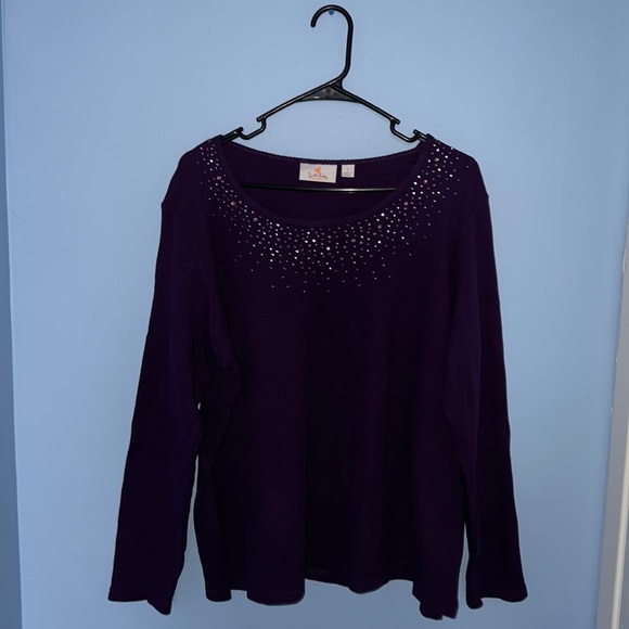 Quacker Factory Long Sleeve Shirt - Picture 1 of 4